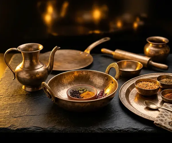 Royal Bronze Thali Set